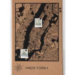 Frameless Cork Board – City Map